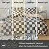 3pcs Checkered Pattern Print Duvet Cover Set, Soft Skin-Friendly Bedding Set Includes 1 Duvet Cover And 2 Pillowcases