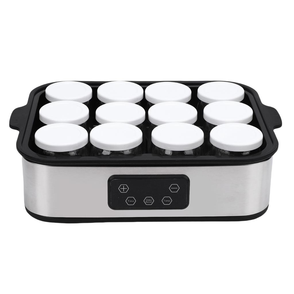 Electric Yogurt Maker Machine 0 48h Timer Automatic Yogurt Making Machine Constant Temperature with 12 Pcs 180ml Cups