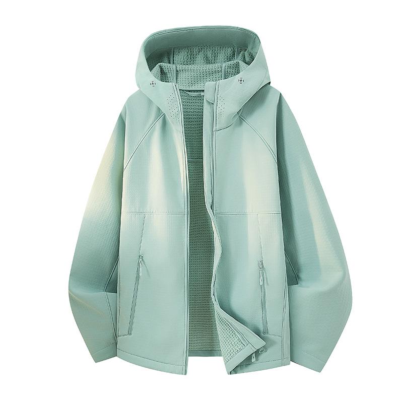 Jacquard Hooded Soft Shell Jacket: New Style for Men & Women - Quality Outdoor Wear