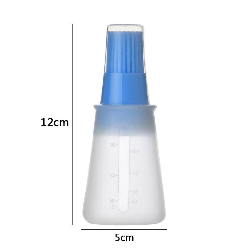 Portable Oil Bottle Barbecue Brush Silicone Kitchen Cooking Tool Baking Pancake Barbecue Camping Accessories Gadgets