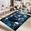1PC Skulls Roses Anti-slip carpet, suitable for Office, bedroomand playrooms. It can also be used as a sofa footrest cover-R75