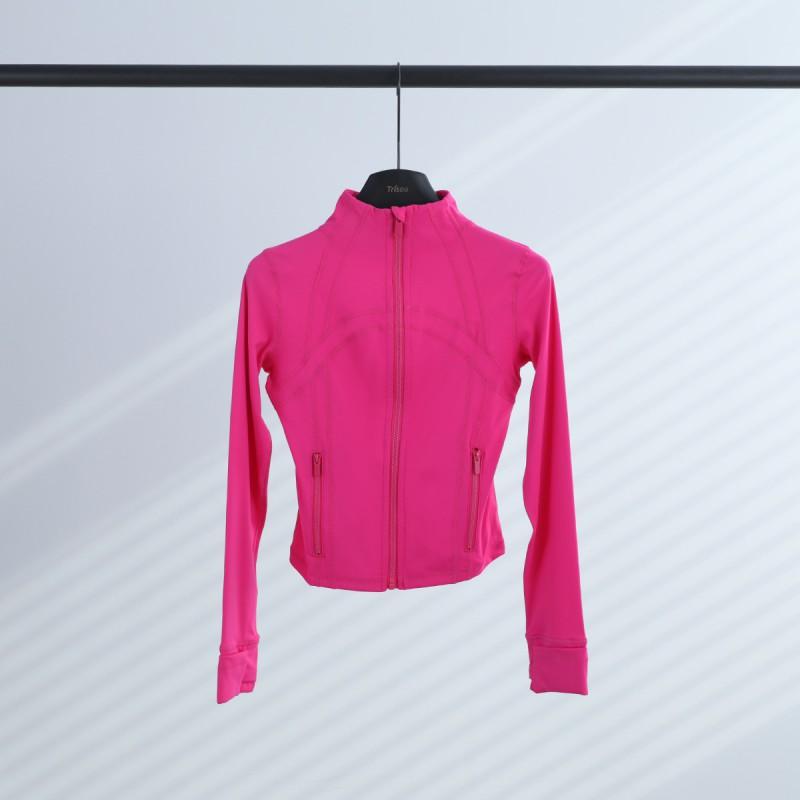 Lulu Define Short Stand Collar Jacket Women Slim Fit Yoga Running Activewear