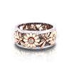 Elegante Sonnenblume Libelle hohlen glänzenden Metall Fingerring Frauen Schmuck Weihnachtsgeschenk