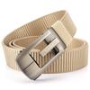 Nový pánský pásek na dojíždění s automatickou přezkou Nylonový pás, univerzální dvouvrstvý silný pás pro venkovní volný čas