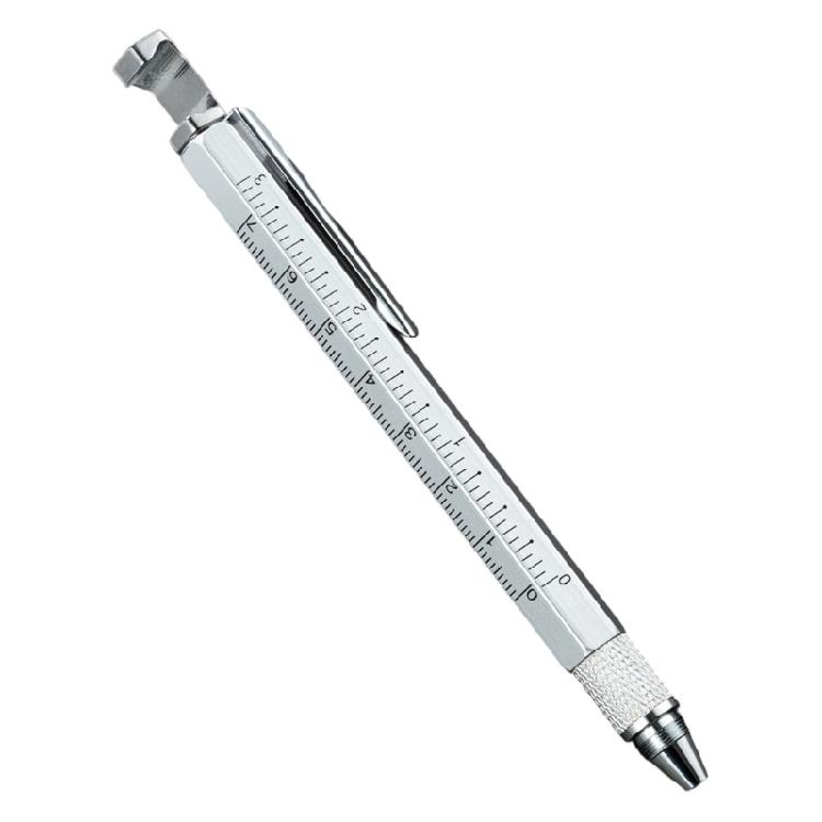 Multipurpose 7 In 1 Engineer Pen Writing Instrument With Sensitive Stylus Measurement Marks And Double Head Screwdriver