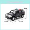 Hummer H3 Legierung Polizei Auto Modell Mit Trägheitssteuerung Für Kinder Sammlung