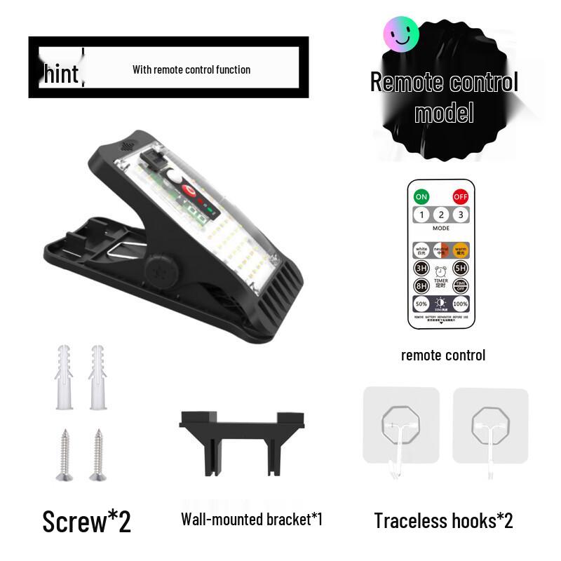 

NuFeng LED Solar Sensor Clip Light