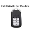 For Honda Civic Accord Pilot Crv     4 Buttons High Quality Genuine Leather Car Keyless Smart Key Fob Case Cover