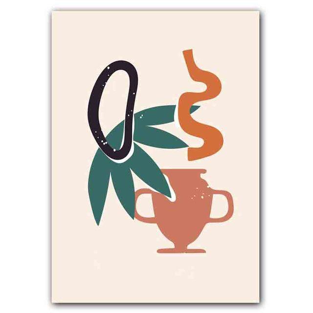 New Nordic Abstract Art Extremely Simple Style Poster Figure Printing Canvas Painting Office Living Room Home Decoration Mural No Frame