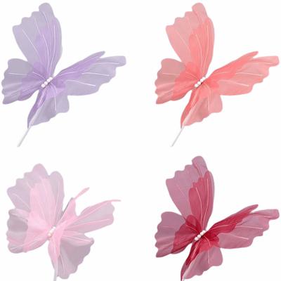 48cm Big Simulation Butterfly Hollow Design Gauze Material 3D Butterfly 3D Effect Large Size Hanging Butterfly