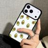 Capa Case for iPhone 17 Air 16 Pro Max 15 Plus 11 13 Mini 14 12 Back Phone Cover Cute Avocado Fruits