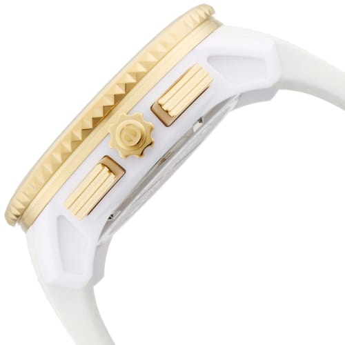 Tendence Gulliver Round Chronograph Watch, 51mm, White Dial, Stainless Steel, Mineral Glass, Quartz Movement, TY046019