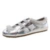 French silver flat-soled single shoes women's 2025 summer new popular sports and leisure soft-soled ballet Mary Jane shoes