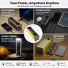 PD 65W/45W/20W Super Fast Charging Power Bank DIY Module Shell With Built-in Charging Cable DIY Battery Box Place8-Cell Pack