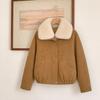 Removable large fur collar warm thickened cotton coat women's winter new loose pie overcome cotton clothes