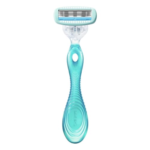 Schick Hydrosilk Combo Pack for Sensitive Skin (Holder (with blade) + 4 replacement blades) Women's Razor Green