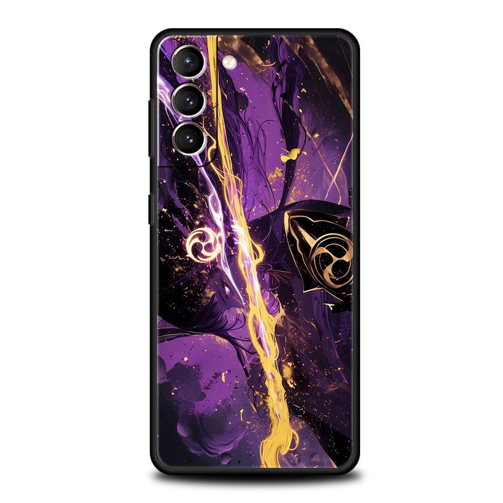 Raiden Shogun Genshin Impact Soft Phone Case For Samsung Galaxy S25 Edge S24 Plus S23 FE S22 S21 S20 Ultra 5G S10 Protect Cover