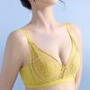 Rabbit Ear Bra Women's Crystal Cup Thin Seamless Latex Underwear Women's Gathering Bra Without Underwire