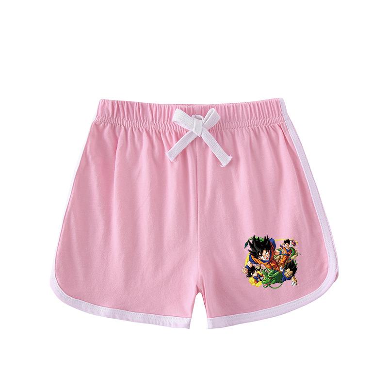 Kids' Summer Sports Two-Piece Set: Color Block T-Shirt & Shorts