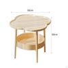 2 Tier Side Table Coffee Modern Furniture Organizer Small Tea End for Apartment
