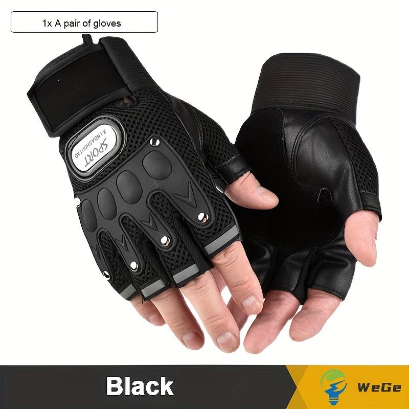 Half Finger Tactical Gloves Men's Breathable Fitness Cycling Sports Locomotive Motorcycle Gloves