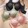 Thin Underwear Without Steel Rings Double Breasted Bra Anti Sagging and Seamless Gathering Bra Plus Size Push Up Bra