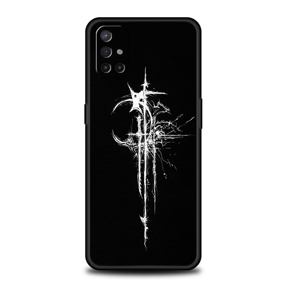 Phone Case For OnePlus 13 12 11 10 9 Pro 9T 13R 12R 10R 9R 9RT 10T 8T 8 Nord 2T CE 2 3 5G N200 N30 Cover Cyber Sigil Cross Line