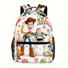 Mochila Estampada, Mochila Escolar Fofa de Desenho Animado, Mochila Grande Capacidade para Alunos do Ensino Fundamental II e Médio
