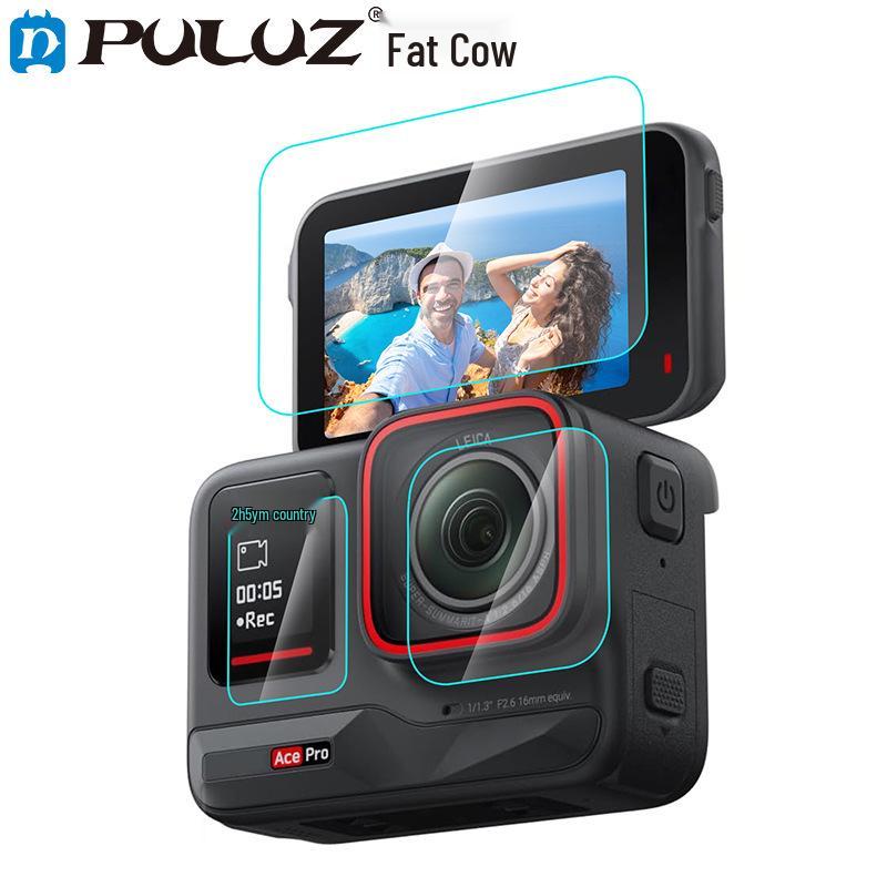 PULUZ Insta360 Ace Pro Tempered Glass Screen & Lens Protector