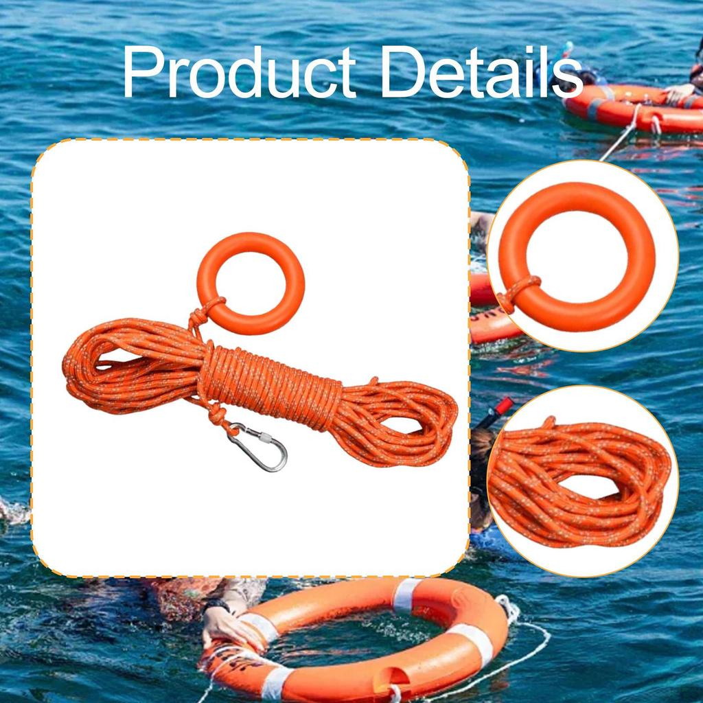 Water Floating Rope Buoyant Line Buoyancy Lifeline for Diving Dinghy Fishing