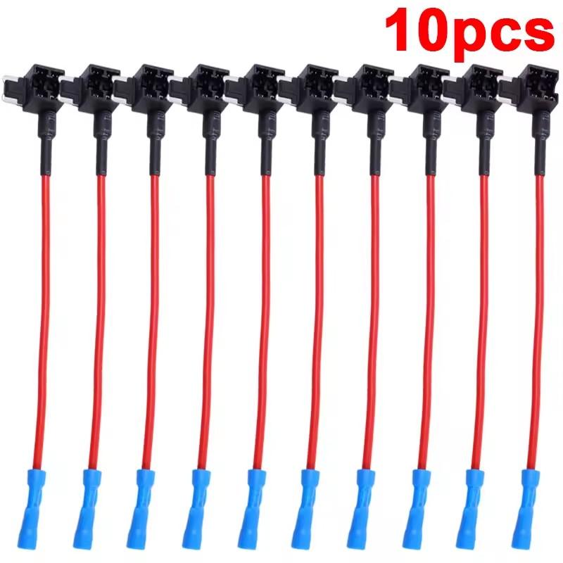32V MINI SMALL MEDIUM Size Car Fuse Holder Add-a-circuit TAP Adapter Micro Mini Standard ATM Blade Fuse for Cars Vans 20/10/5pcs Fuses4