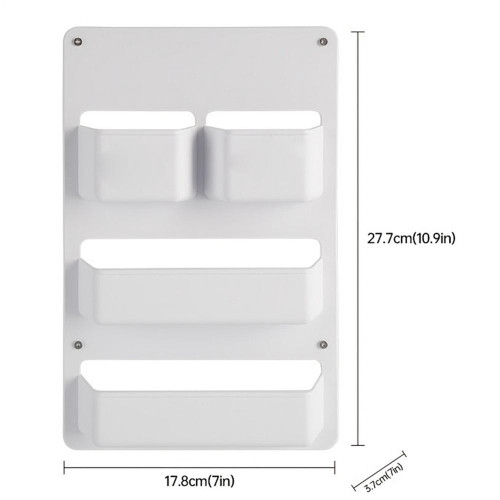 RV Storage Door Holder Waterproof Display Rack Door Organizer RV Storage Solutions For Boat Motorhome Trailer Toilet Cubicle