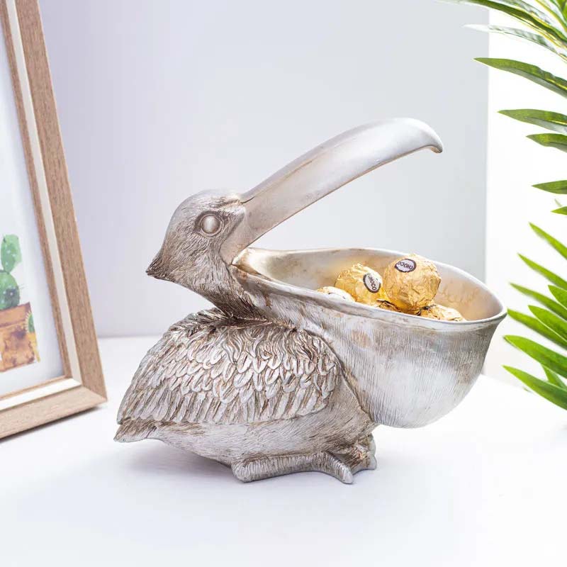 Nordic Resin Toucan Key Storage Box Living Room Table Decoration Creative Statue Home Finishing Decor Porch Key Storage Key Organizer Box Art Craft