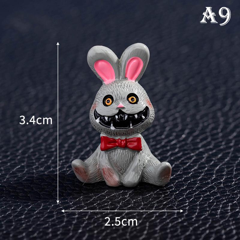 Cute Halloween Micro Landscape Miniature Figurines Resin Craft Mini Fairy Garden Ornaments Cute Pumpkin Ghost Decoration