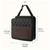 TEMU Car Trunk Organizer & Leather Trash Can - Backseat Storage Box