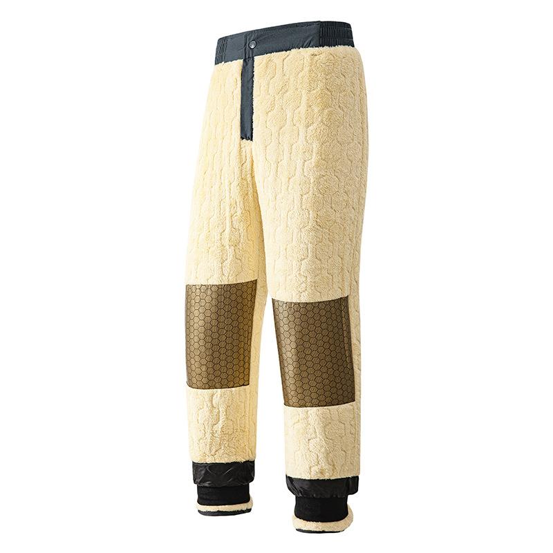 Warm Cotton Pants for Men In Winter, Windproof Double Pants Legs, Heat Storage Graphene