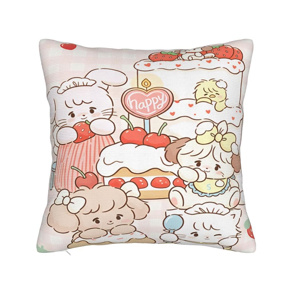 Mikkos Mousses Pillow Cover Custom Cushion Cover Novelty Pillow Case For Living Room Chair