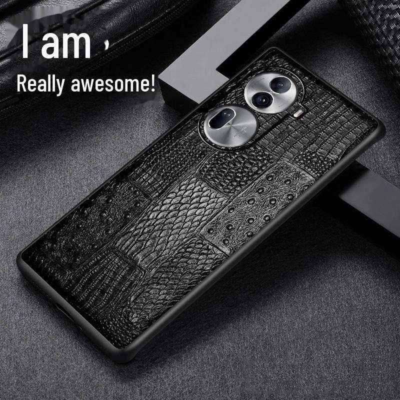 OPPO Reno7 & 7PRO Genuine Leather Cowhide Full Cover Case