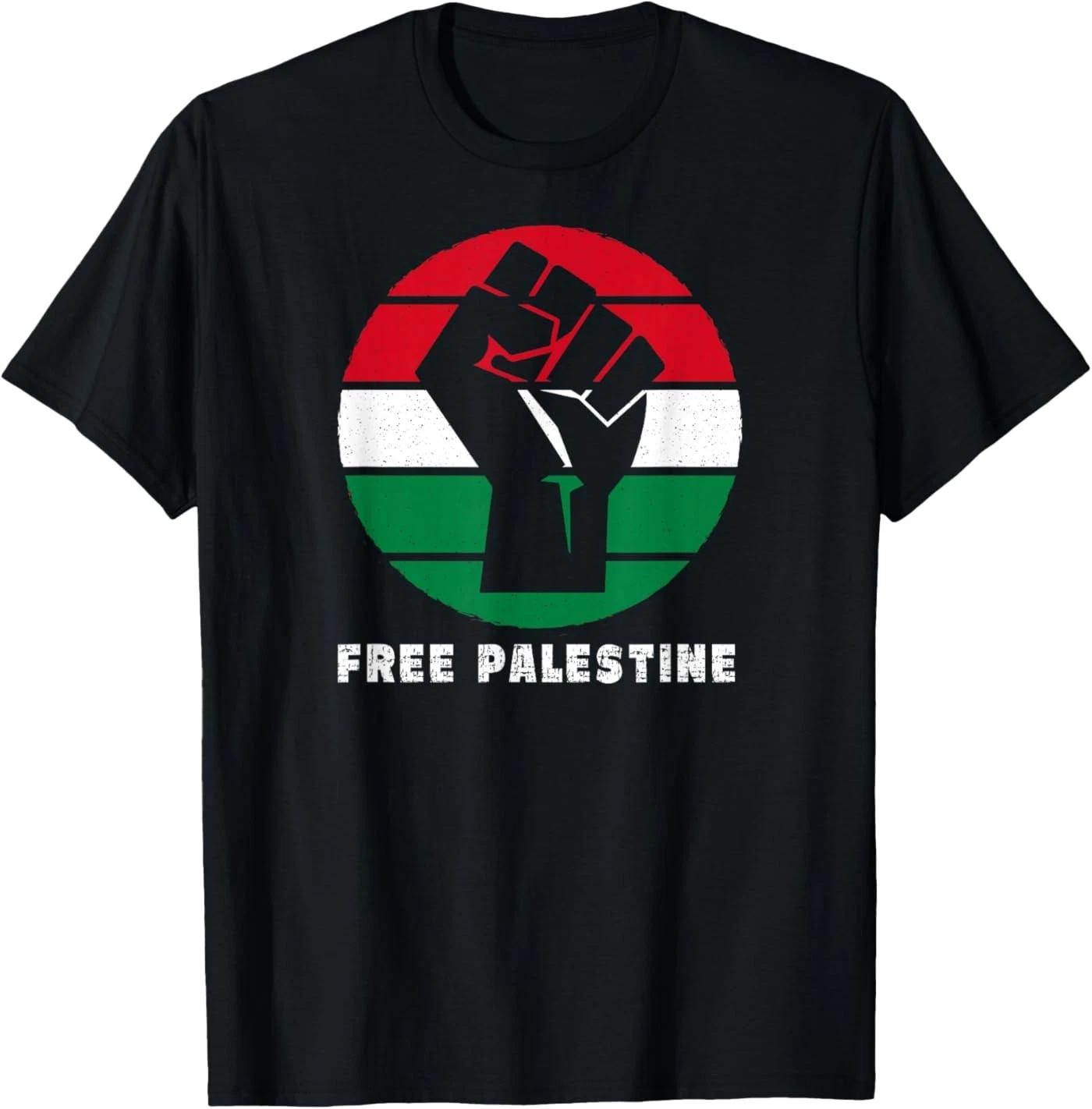 Free Palestine Palestinian Fist of Justice and Freedom Unisex T-Shirt XL