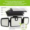 176 LED solar light,outdoor solar light,IP65 waterproof solar garden light,suitable for solar lights in garages and courtyards