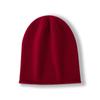 Damen 100% Reines Kaschmir Mütze Gerollter Rand Flauschige Textur Winter Warm Weich Slouchy Beanie Mütze Kaltwetter Accessoire