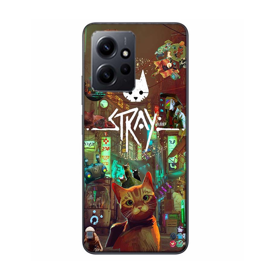 Game S-Stray Cat Phone Case For Redmi Note 14 15 Pro 5G 13 12 Pro Plus 11 11T 11E 11S 10 Pro 10S 9 9S Cover Cell Clear TPU Capa