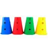 Children's Sensory Training Ice Cream Marker Cones with Holes - Kindergarten Flat-Top Bucket Hurdles and Teaching Aids