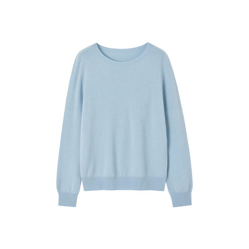 Demana Women's Seamless Merino Wool Round Neck Sweater