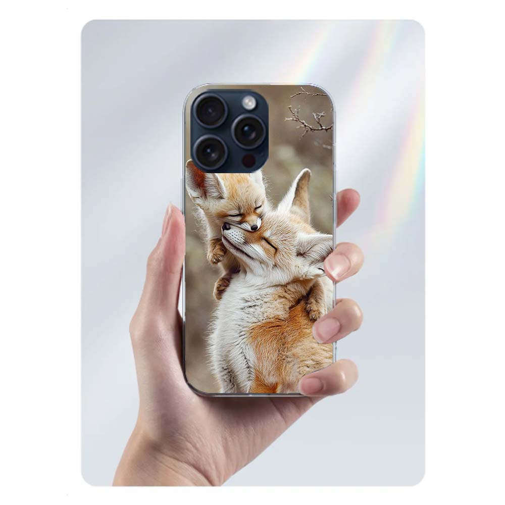 

The Red Fox in Winter Ice and Snow Clear Phone Case For Iphone 17 Air 16 Pro Max 15 Pro 14 Plus 17E 16E 11 13 12 Mini Cover Case iPhone 12 Pro Max