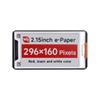 MicroSnow 2.15" Tricolor E-Paper Screen 296x160 SPI