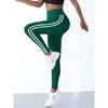 One Piece Casual Sports Side Stripe Pants High Waist 4 Way Stretch Breathable Running Workout Yoga Leggings Activewear For Women