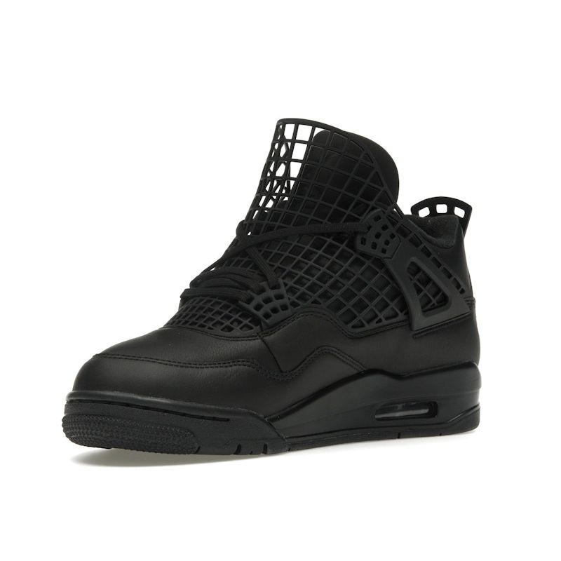 Air Jordan 4 Retro Net - Black Women Sneakers Metallic-Silver FN7251-001