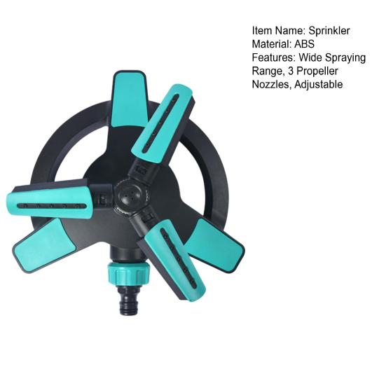 Garden Irrigation Sprinkler Auto Rotate Adjustable Wide Spraying Range Lawn Care Roof Cooling Sprinkler Patio Accessory