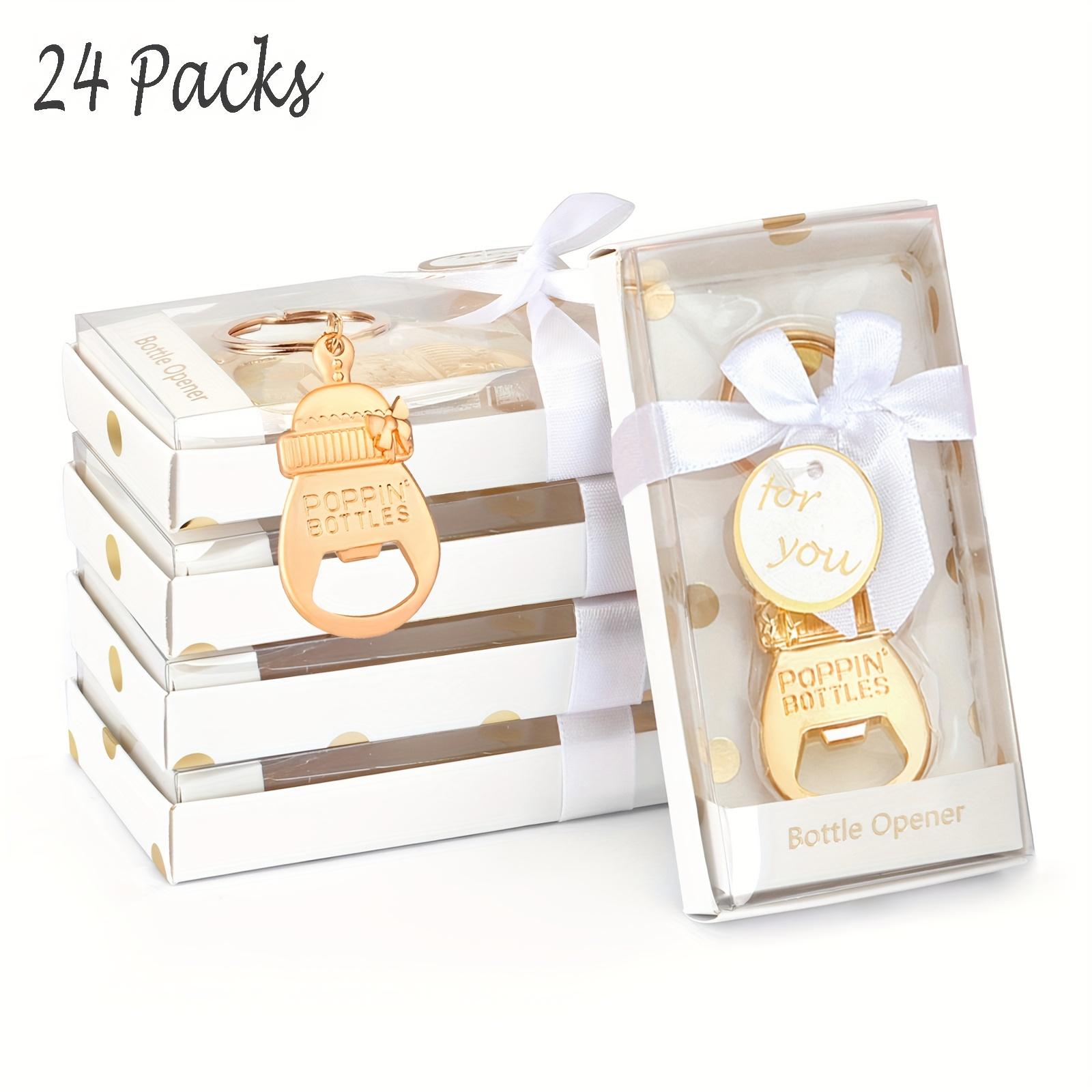 

24pcs Golden Bottle Openers Ideal for Showers, Birthdays, Gender Reveals, and Valentine S Day Gifts Metal, Party Decorations Elegant Bottle Opener 24 Packs білий